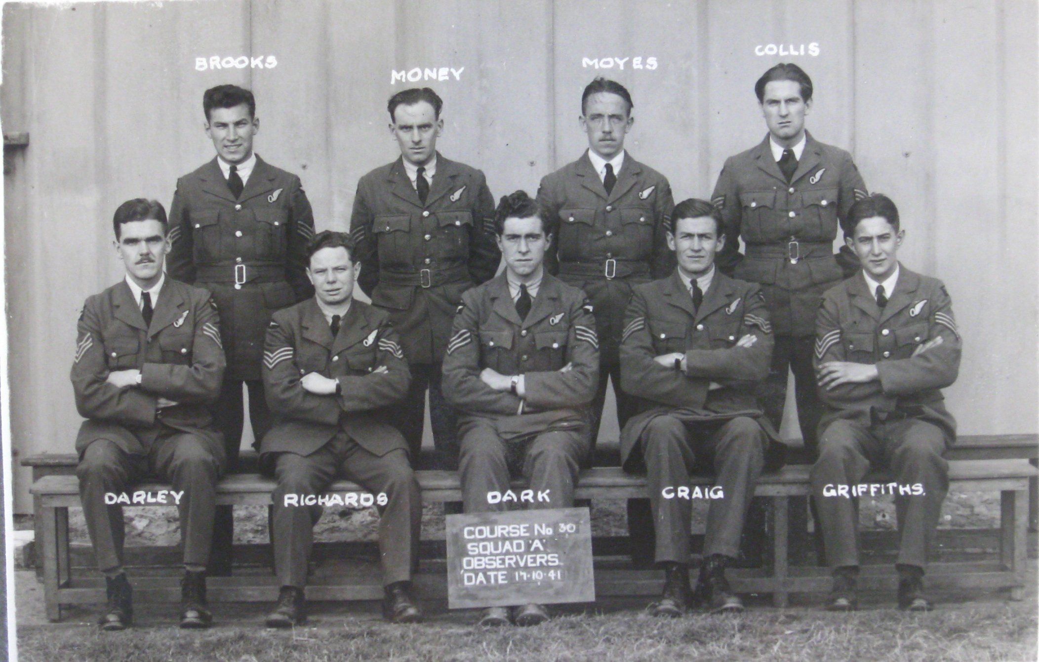  19 OTU, No. 30 Course, Squad A, Observers, 17-10-41